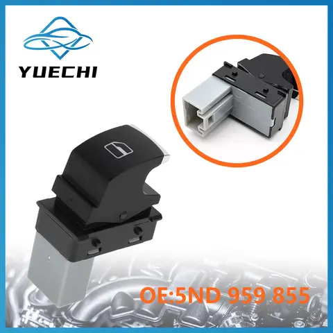 폭스바겐 제타 티구안 캐디 골프 MK5 MK6 파사트 투란 시트 MK2용 파워 윈도우 스위치 컨트롤 버튼 5ND 959 855 (5ND959855, 5K0959855) 폭스바겐 제타 티구안 캐디 골프 MK5 MK6 파사트 투란 시트 MK2용 파워 윈도우 스위치 컨트롤 버튼 5ND 959 855 (5ND959855, 5K0959855)