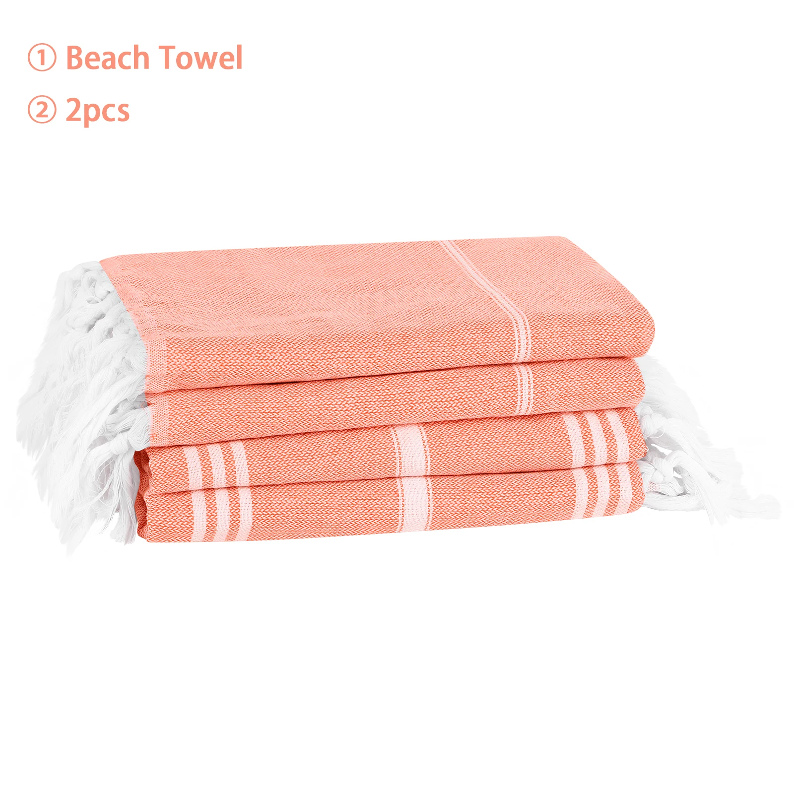 

2-Pack Beach Towels Soft Quick Dry Sand-Free Lightweight Set of 2 Large Size for Beach Pool Or Camping