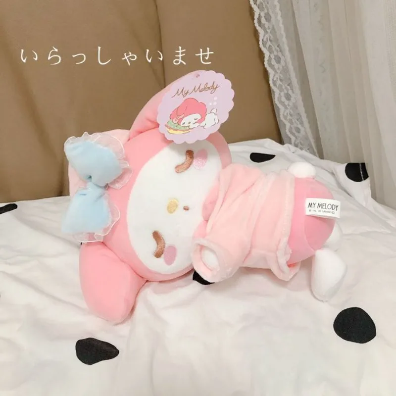 Melody Sanrio Plush Cinnamoroll Kuromi Doll 20cm Plushie Toy Kawaii Anime Sweet Lovely Cartoon Cute Soft Birthday Gift For Girls