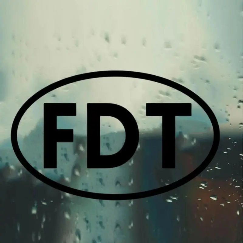 

FDT Car Sticker Oval Bumper Sticker Strong Adhesion Waterproof Fade Resistant Decal for Car Truck Motorcycle Auto Accessories