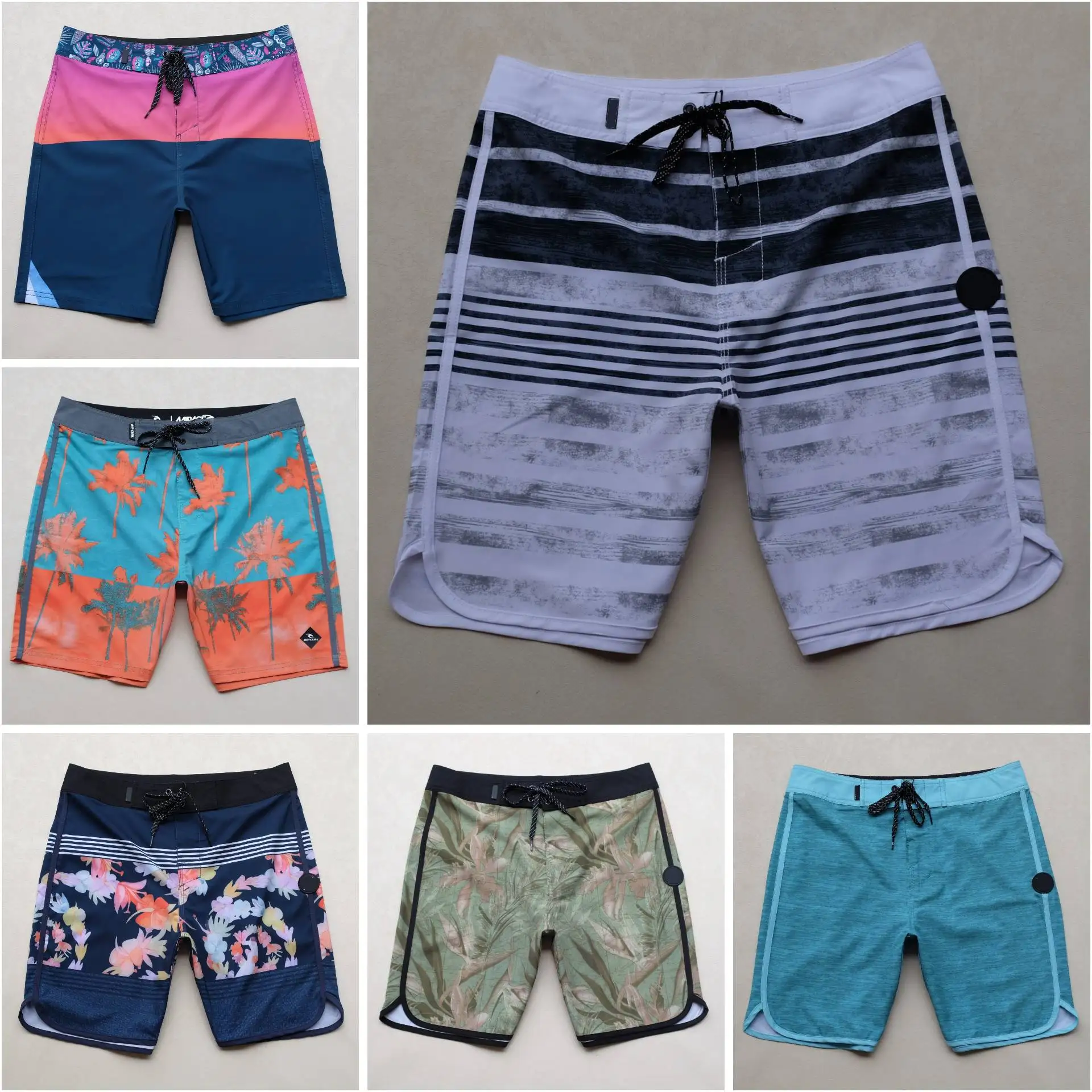 

Оптовая продажа, летние мужские быстросохнущие пляжные брюки, средние короткие брюки для плавания, свободные пляжные серфинг, плавание, спортивные бермуды, купальники