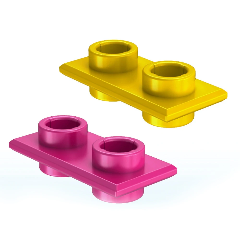 MOC 10PCS 3069W 1x2 Flat Plate Fixing General Brick Special Thin Double Sides Board Building Block Toy Adults Boys Holiday Gifts