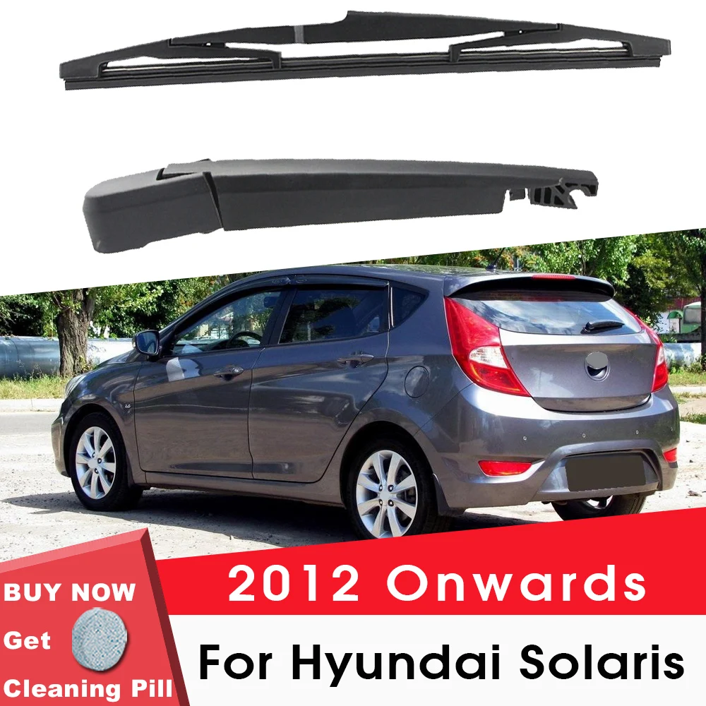 BEMOST Car Rear Windshield Wiper Arm Blades Brushes For Hyundai Solaris 2012 Onwards Back Windscreen Auto Styling Accessories