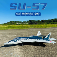 XFly 4-Channel 40mm SU-57 Double-Engine Ducted Fighter Electric Model Aircraft Fixed Wing Magnetic Suction Head Cover PNP