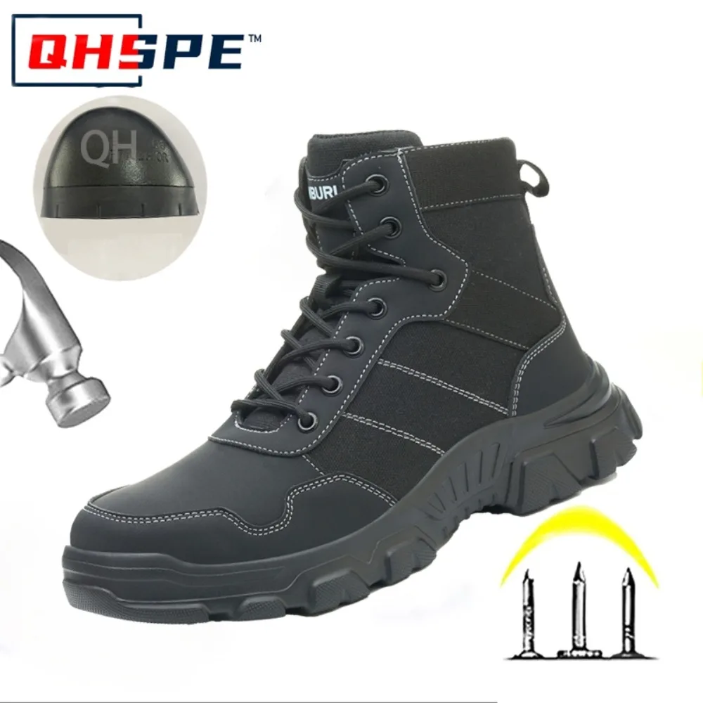

New Anti Smashing and Anti Piercing Labor Protection Shoes with Steel Toe, Anti Slip and Wear-resistant Safety Protection Shoes
