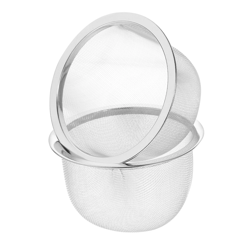 

2Pcs Stainless Steel Mesh Tea Infuser Strainer Reusable for Loose Leaf Tea Brewing Suitable for Teapots Mugs Cups