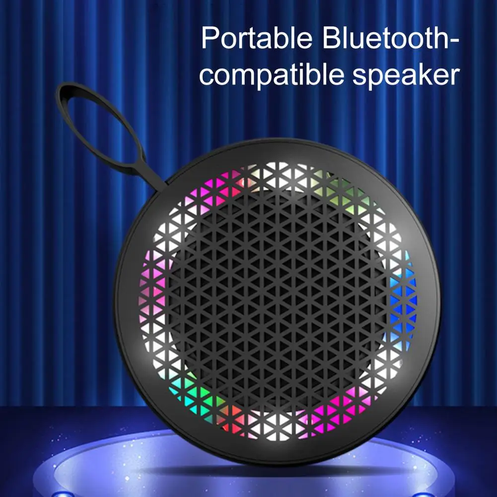 Sound Box Fashionable Surround Sound Effect Rechargeable Bluetooth-compatible5.0 Multifunctional Sound Box for Outdoor