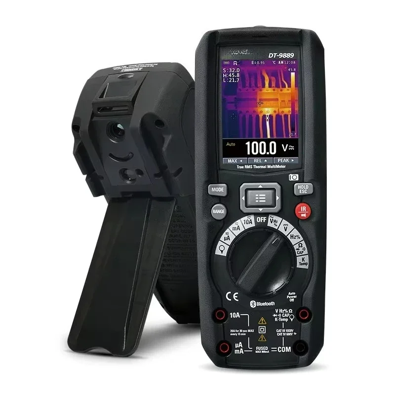 CEM Smart Electrician Digital Multimeter Featuring Built-in Thermal Imager for Quick Identification of Hot Spots And Contacts