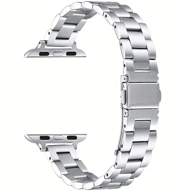 Cinturino in acciaio inossidabile per apple watch, 44/45/46mm, 40mm, 42-38-41mm, bracciale in metallo ultra sottile 2 49mm, serie iwatch 10 8 7 6 SE