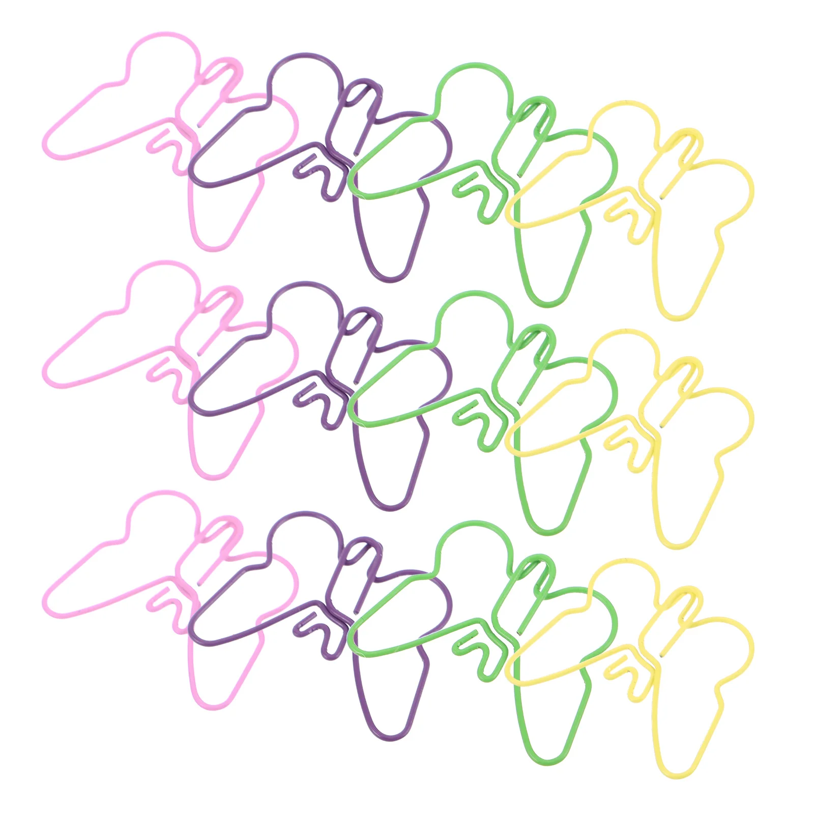 مشبك ورق على شكل فراشة، مشبك ورق معدني على شكل فراشة، إشارات مرجعية كرتونية، مشابك ملونة، فراشات لطيفة