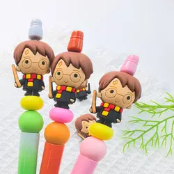 5pcs Magic boy 3D focal Silicone beads Teether Jewelry Beads Food Grade For pen Pacifier Chain