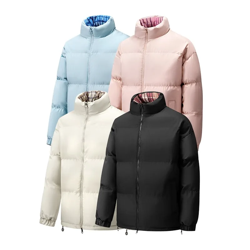 

Модная повседневная свободная хлопковая куртка с воротником-стойкой, мужская осенне-зимняя утолщенная теплая и удобная верхняя одежда, стильное пальто