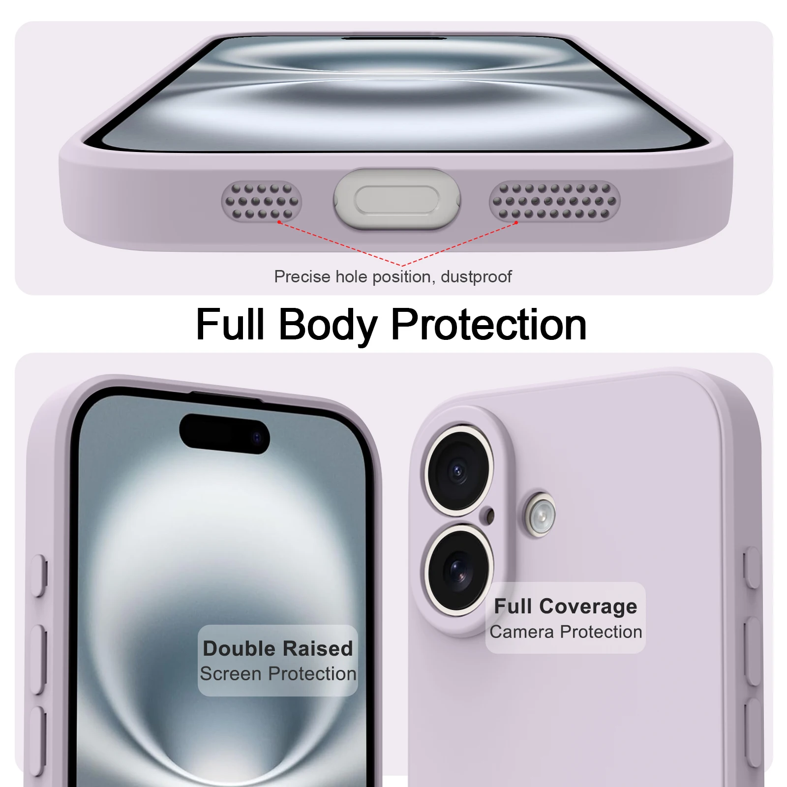 Original TPU Luxus Stoßfest Abdeckung Für iPhone 16 Fall Flüssigkeit Silikon Schutzhülle Telefon Abdeckung Für iPhone 16 Telefon Zubehör – Detail 2