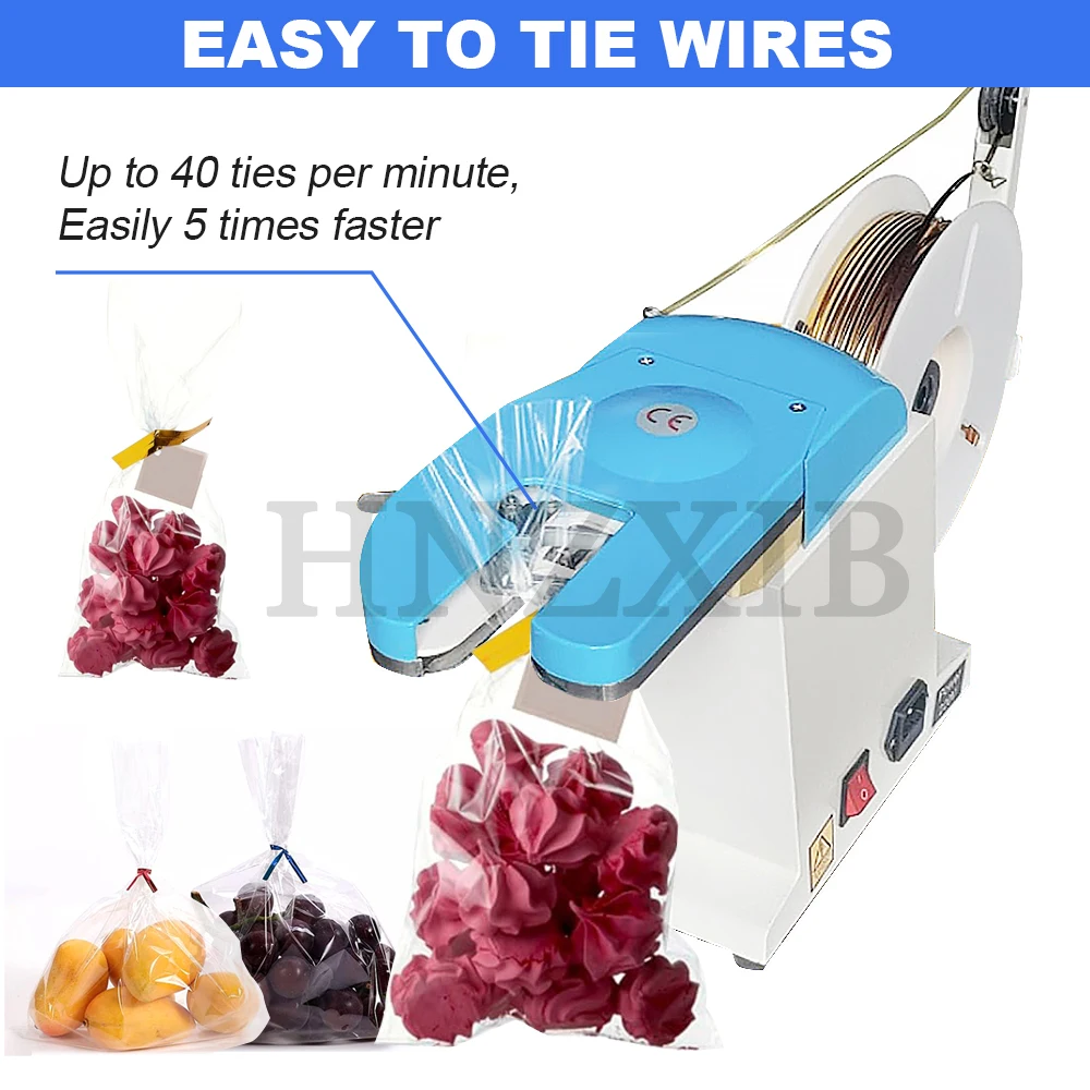 Automatic Bread Bag Twist Tie Machine Golden Wire Candy Bag Tying Machine Toast Bag Twisting Tie Bag Twist Tie Dispenser