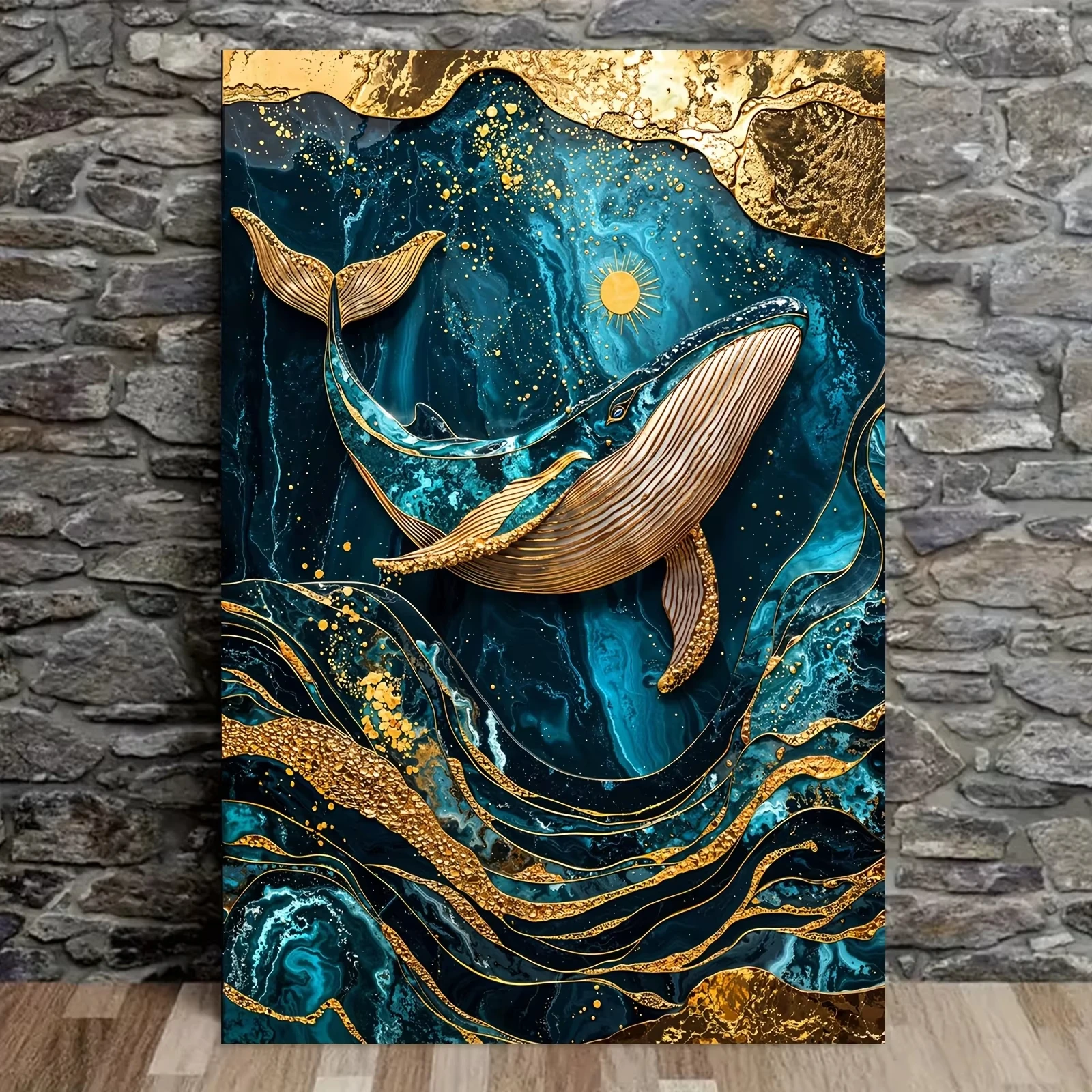 

Blue Whale Animal 500/1000/1200/2000 PCS Jigsaw Puzzles Family Activity Games for Gameroom Bedroom Gifts Home Decor Frameless