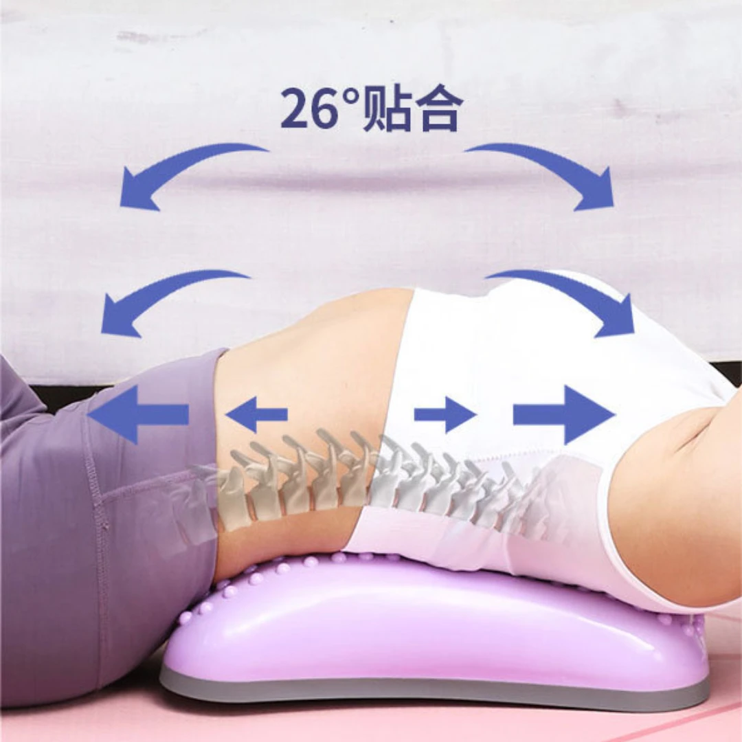 Inflatable yoga lumbar spine soother Spinal traction and stretching Correction lumbar Straightener pillow assist tool