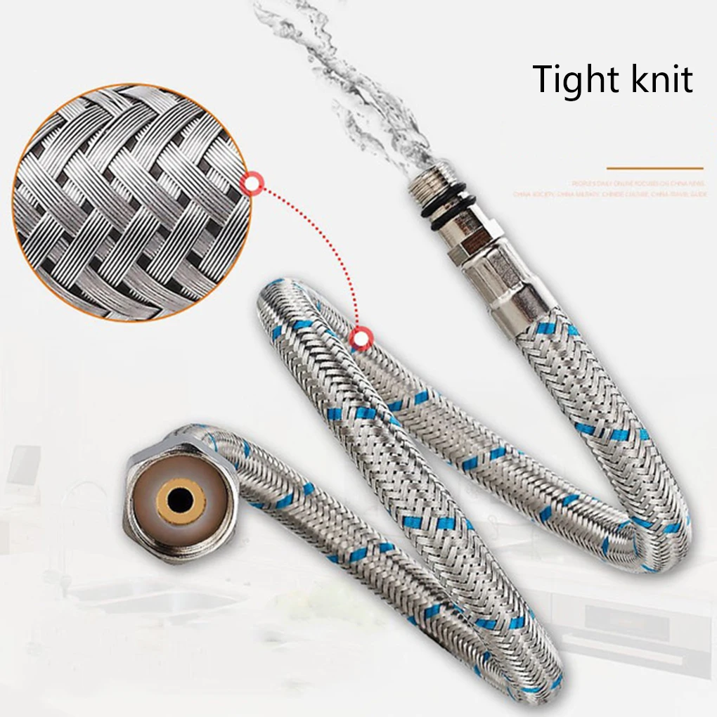 

60/80CM Braided Stainless Steel Water Supply Flexible Hose for Toilet Seat Bidet Attachment Bathroom Plumbing Fittings Accessory