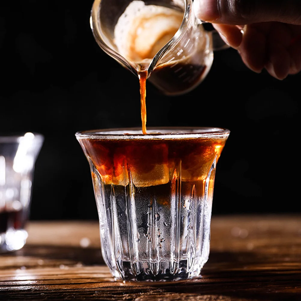 

2Pcs Glass Water Cups Luxurious and Versatile Suitable for Whiskey Cocktails Water Exquisite Detailing Long Lasting