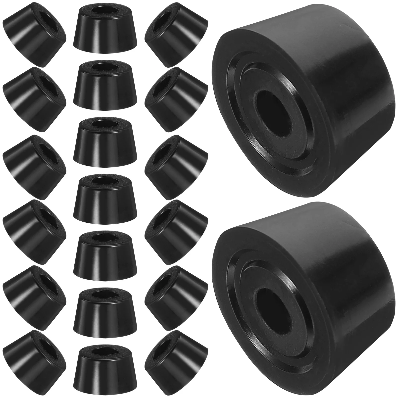 

50pcs Anti-Slip Cushioned Feet Chair Casters For Office Furniture Heightened Base Chair Leveler Wheel Stopper Hard Floor