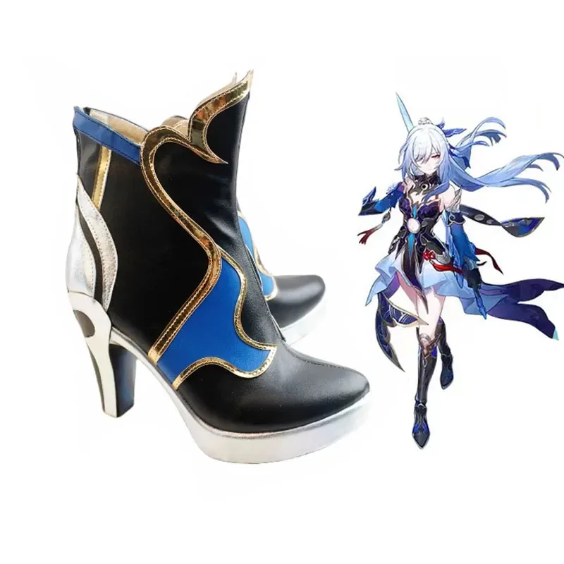 

NewGame Jing Liu Honkai Star Rail Honkai Impact Обувь для косплея Сапоги Игра Аниме Хэллоуин Рождество Хэллоуин Вечеринка Наряд Реквизит2
