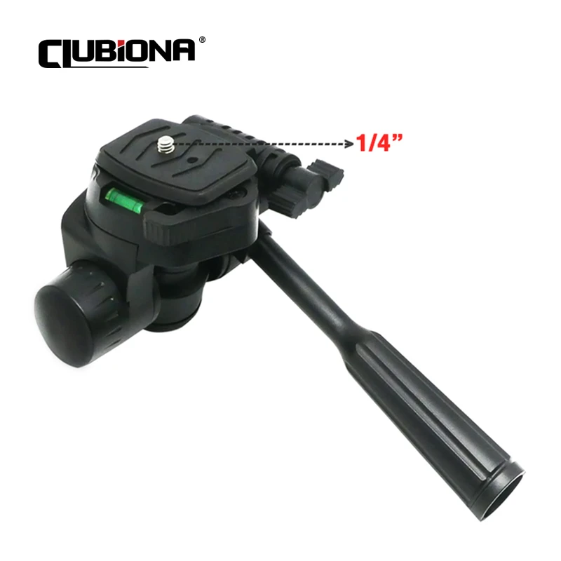 CLUBIONA Adjustable Tripod Tilt Head Adapter 1/4