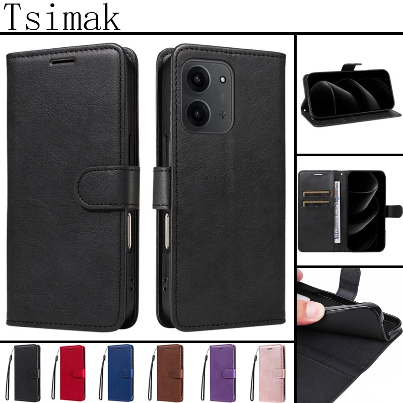 Кожаный чехол для Xiaomi Redmi 15 15C A5 Redmi15 Flip Wallet Card Coque для POCO C71 C75 C85 M7 X7 Pro F7 Ultra 4G 5G Чехол для телефона