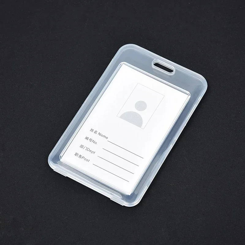 10/1PCS 투명 방수 카드 커버 비즈니스 버스 은행 신용 카드 소지자 ID 카드 케이스 어린이 여성 배지 보호 커버