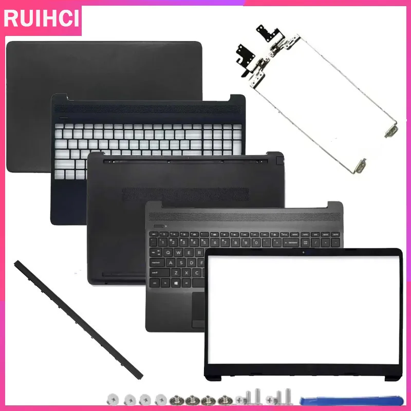 New For HP 15-DW 15S-DU 15S-DY DR 250 G8 255 G8 TPN-C139 TPN-C151 Laptop LCD Back Cover Case/Front Bezel /Palmrest/Bottom/Hinges