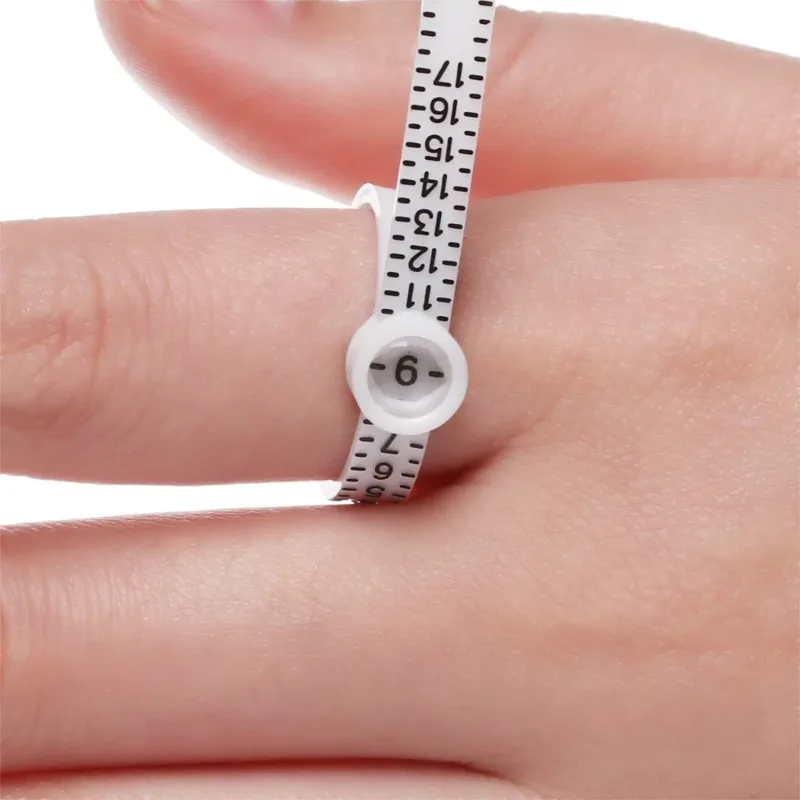 

Ring with Magnifying Glass Measuring Ring with Ring Soft Ruler Plastic US Code Ring Ring Size Filter Ring Ruler