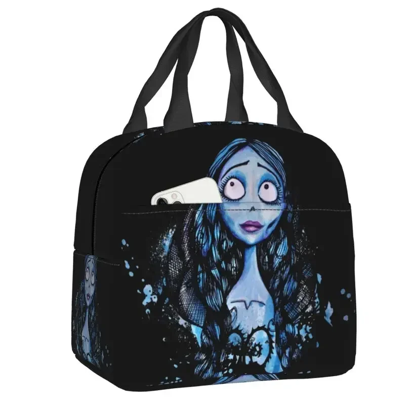 هالوين فيلم جثة العروس معزول حقيبة الغداء للنساء المحمولة شبح تيم بيرتون الحرارية برودة حقيبة الغداء مكتب العمل المدرسة #2