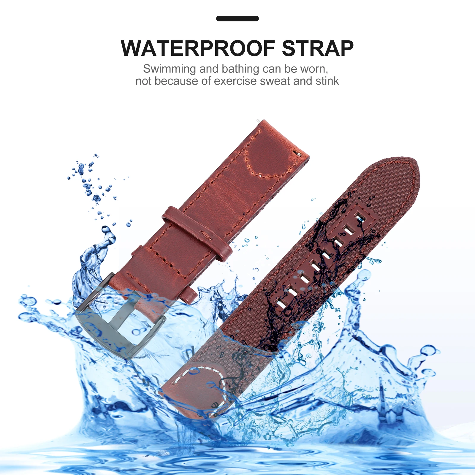 

22 Mm Retro Nylon Strap Watchband Watches for Men Intelligent Smart Wrist Bracelet Miss Straps