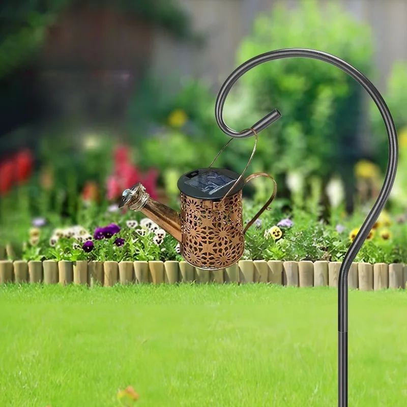 2026 Shepherd's Hook Outdoor Garden Wrought Iron Metal Ground Stake Hook Wedding Decoration Hanger Home Decorations