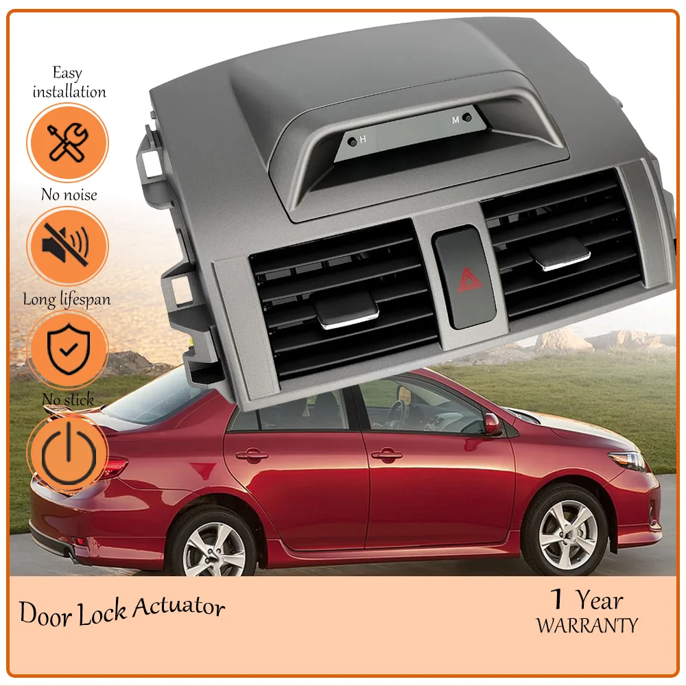 Premium High-Level Center Dash AC Air Vent with Display Switch Compatible With Toyota Corolla 2009-2013 Replace OEM 55670-02340