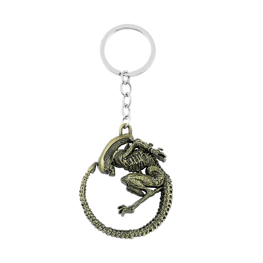 Avp Alien V Predator Covenant Keychains Alien Xenomorph Queen Prometheus Keyring Key Chain Ring Vintage Movie Jewelry