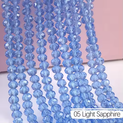 2mm 4mm 6mm 8mm Rondelle Austria Crystal Beads Faceted Glass Beads Loose Spacer Beads for DIY Bracelet Garment Making - Image 12