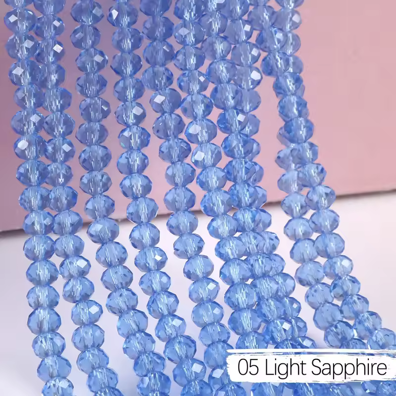 2mm 4mm 6mm 8mm Rondelle Austria Crystal Beads Faceted Glass Beads Loose Spacer Beads for DIY Bracelet Garment Making - Image 12