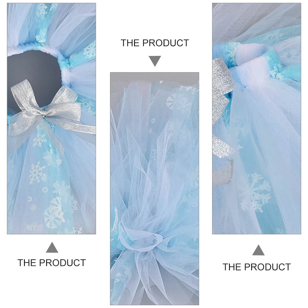 

1 шт. марлевая юбка в стиле снежинки для маленьких девочек, удобная тюлевая юбка-петти с эластичной резинкой на талии для танцевальной фотографии