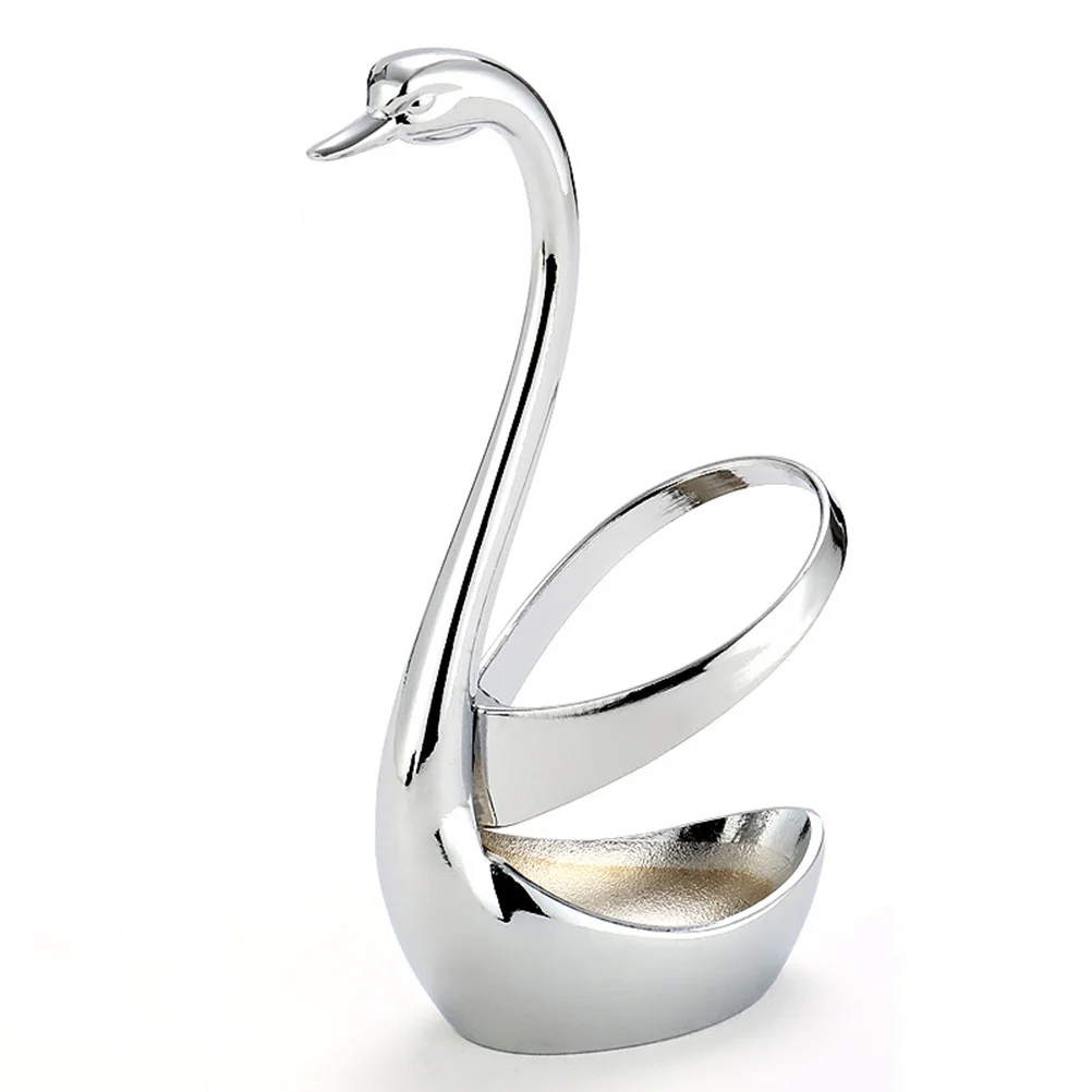 

Swan Shape Fruit Forks Anti-Rust Metal Dessert Flatware Holder For Party Banquet Tableware Decor Kitchen Bar Tools