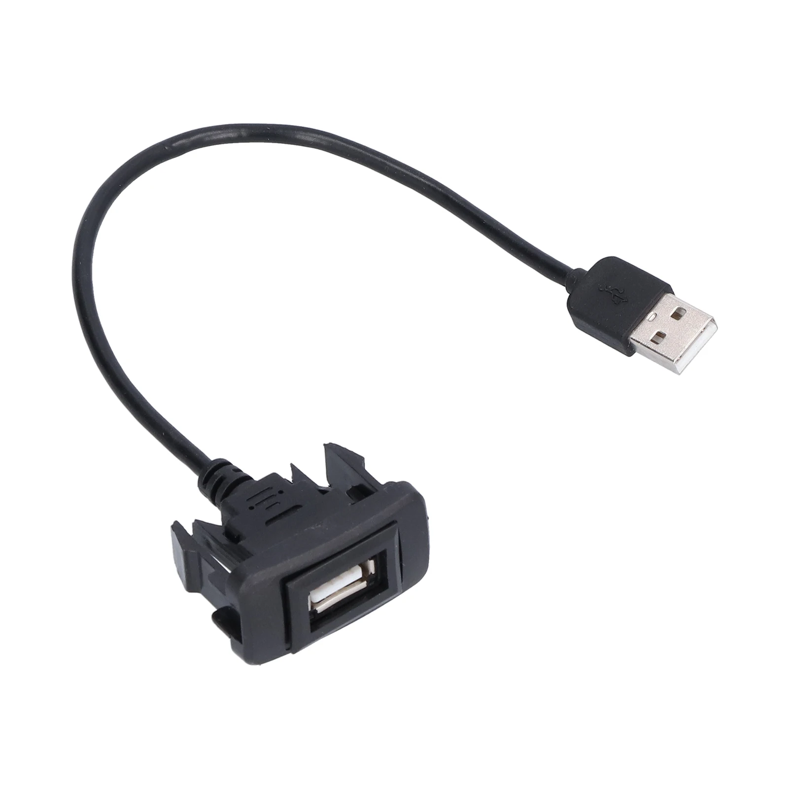 Car Usb Outlet Abs Material Plug And Play High Strength Dashboard Usb Adapter for Dashboard Flush Mount for Car Modification