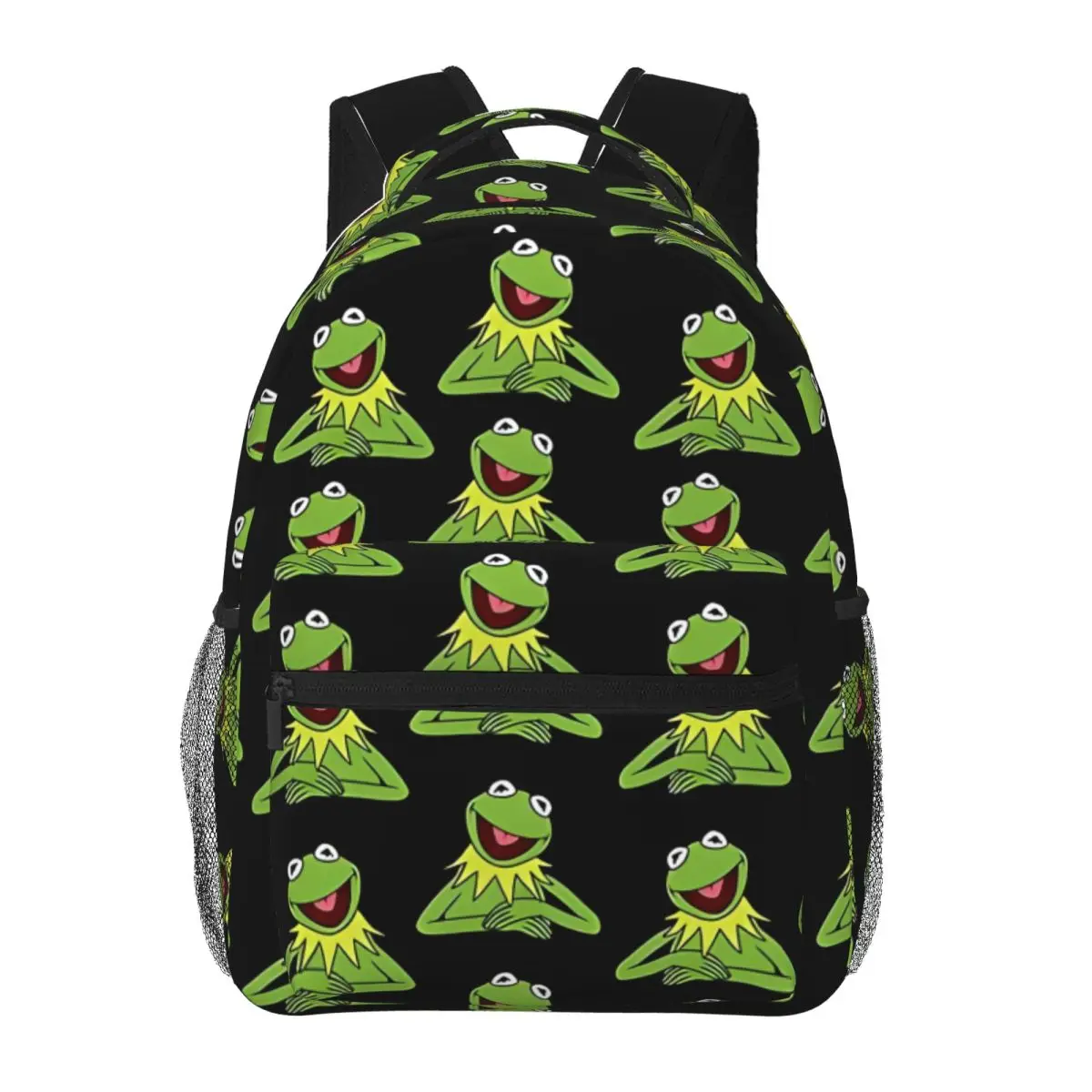 Kermit The Frog Pattern Backpack for Men Women Fashion Student Business Daypack College Shoulder Bag 16in