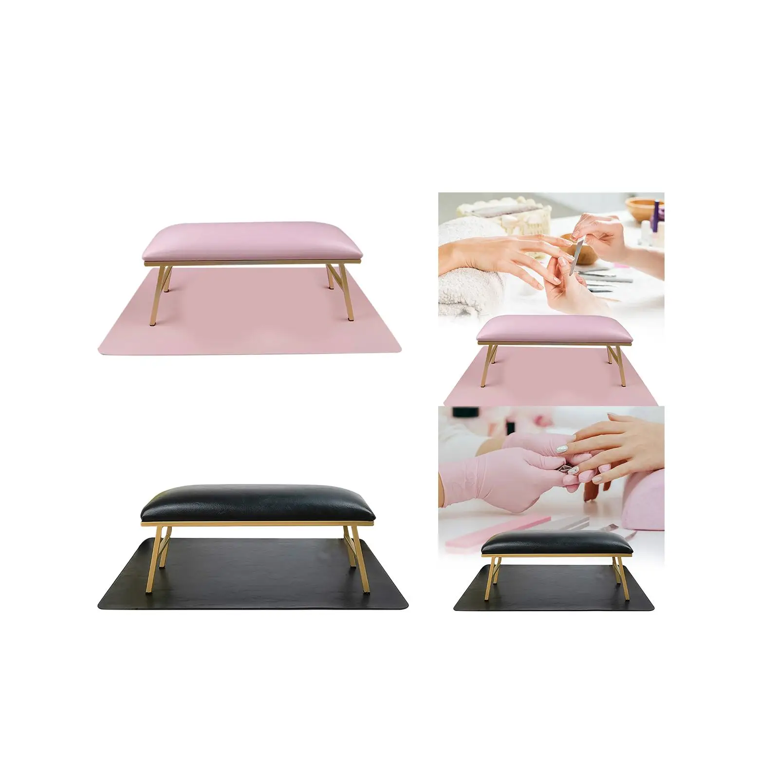 Nail Art Hand Pillow and Mat Accessories Arm Rest for Nails Nail Table Mat for Manicurist Salon Home Nail Art Nail Techs Use