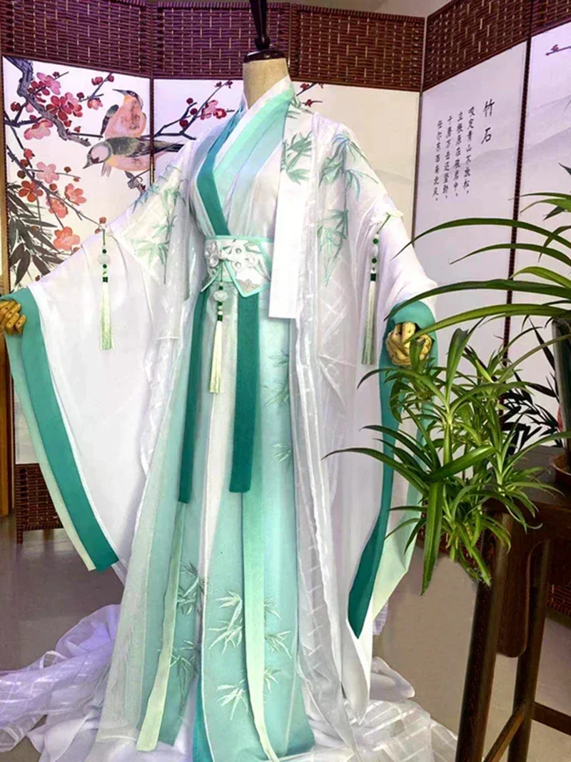 

Heaven Official's Blessing Wind Master Qingxuan Cosplay Ancient-Costume Men Women Han Chinese Clothing Wig Crown Fan Tian Guan