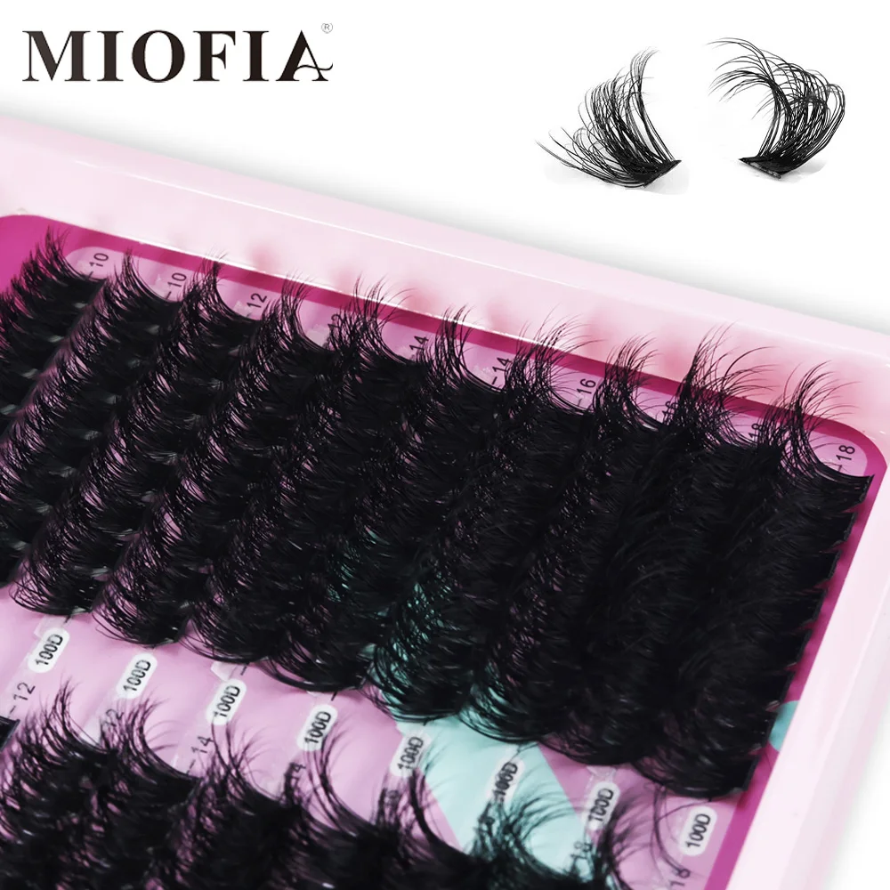 Picture 5: 5D Super Fluffy Cluster Lashes 100D 150D Thick Individual Eyelashes 10-18mm Natural Style Reusable DIY Lash Extensions