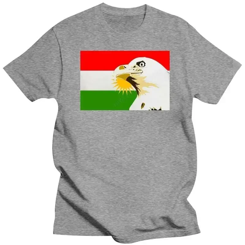 Male funny print tee-shirts black Free Kurdistan Kurdish flag logo t-shirt  tshirt tee oversized t shirt emblem eagle symbol