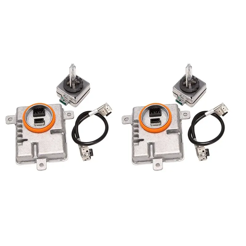 

2X Xenon Headlight Ballast Unit HID Controller Module+Wire+D3S Bulb 6000K For 911 Boxster 981 Cayman Macan-N30R