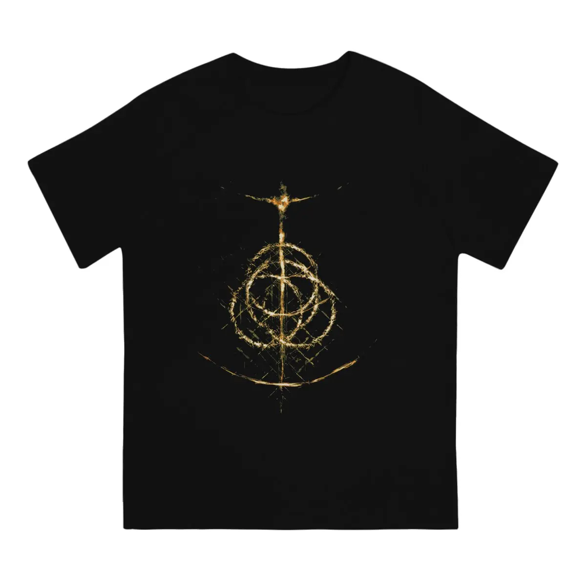 Ring light T-Shirts Men DARK SOULS Awesome Cotton Tees O Neck Short Sleeve T Shirts Gift Idea Tops