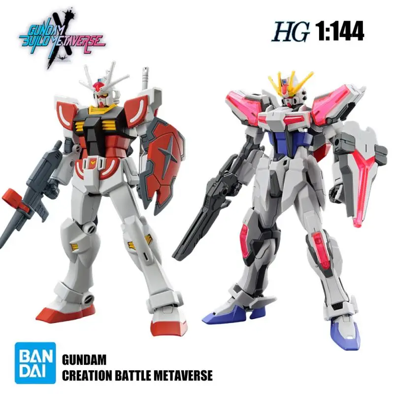 New Bandai Anime New Mobile Suit Gundam Set Creative Build Metaverse Hg1/144 Assembly Plastic Model Kit Action Toys Figures Gift