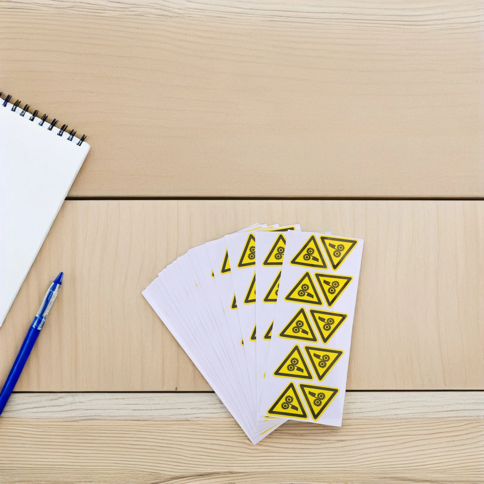 200pcs Safety Warning Stickers Self Adhesive Caution Labels For Machinery Hazard Prevention Harsh Environments Traffic Safety