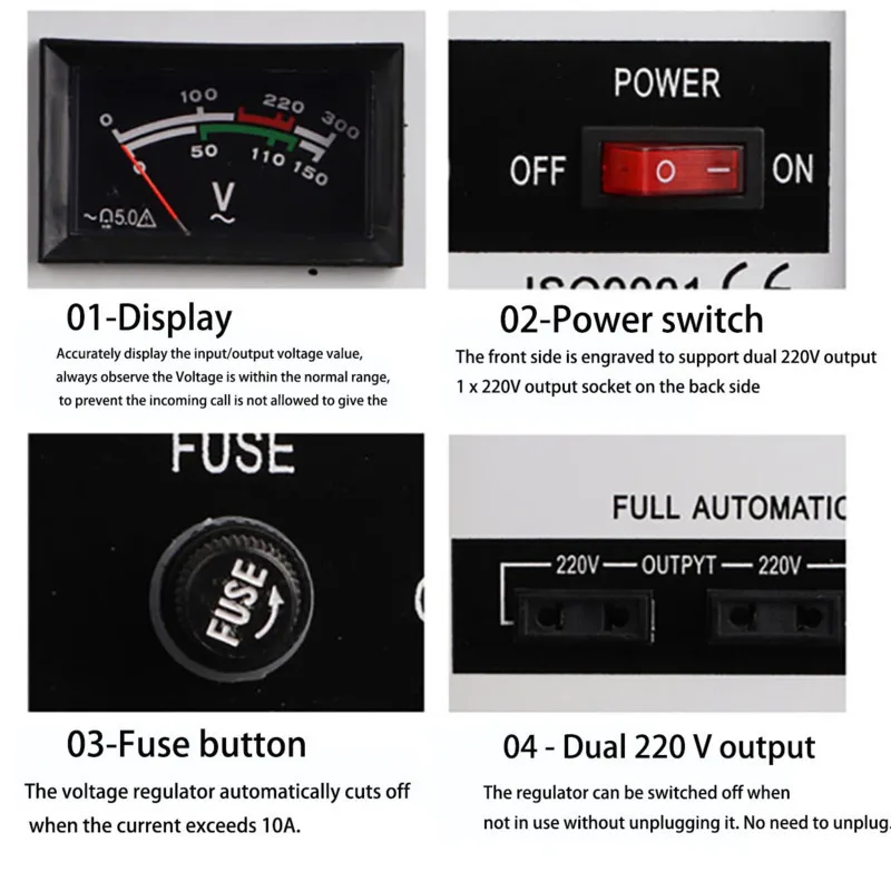 500VA 1000VA SINGLE PHASE แรงดันไฟฟ้า Stabilized เอาต์พุต 220V AC แรงดันไฟฟ้าแรงดันไฟฟ้าแหล่งจ่ายไฟเครื่องมือ