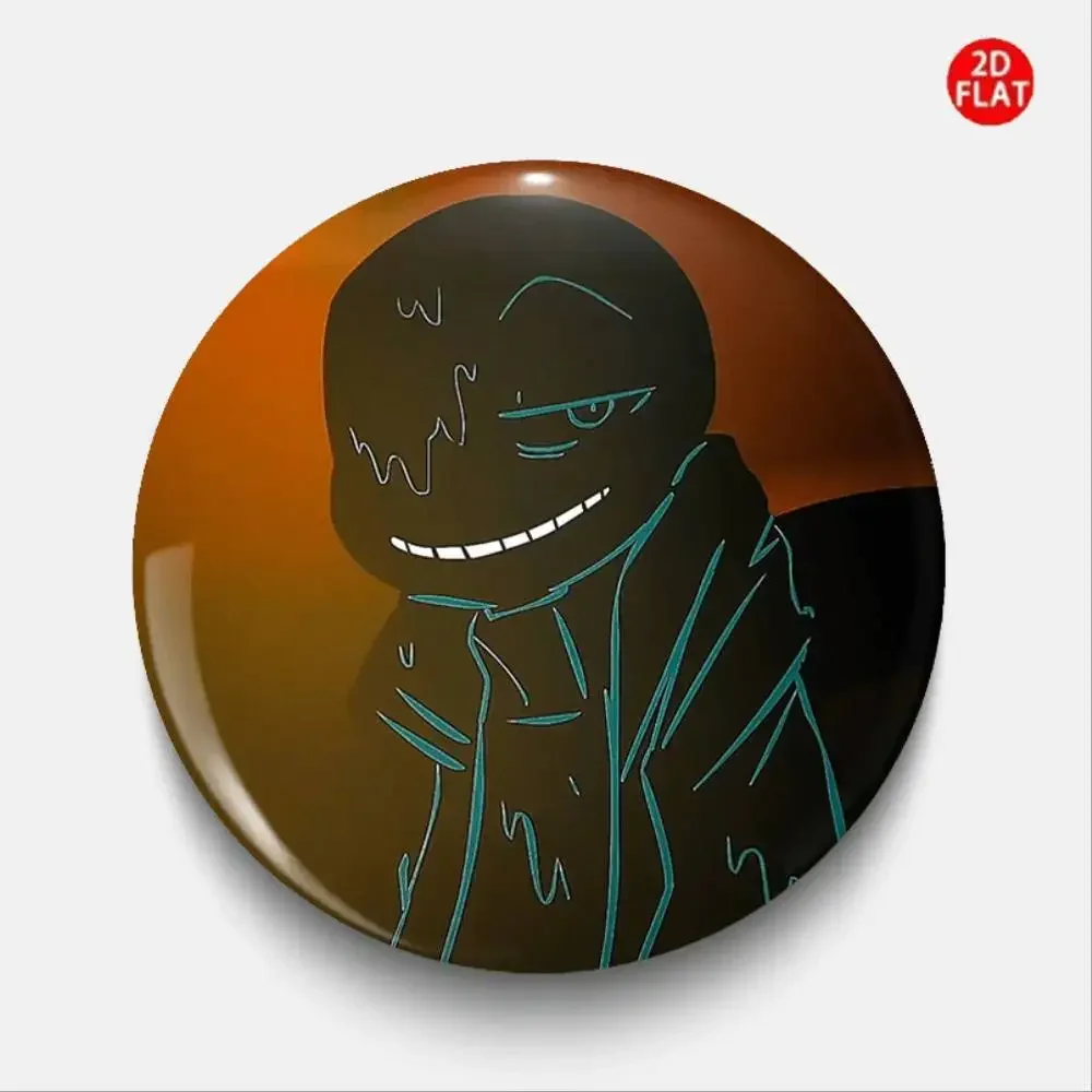 Smile 2026 Latest Cartoon Anime Plastic Pin Badge 2D Flat Suitable For Clothing